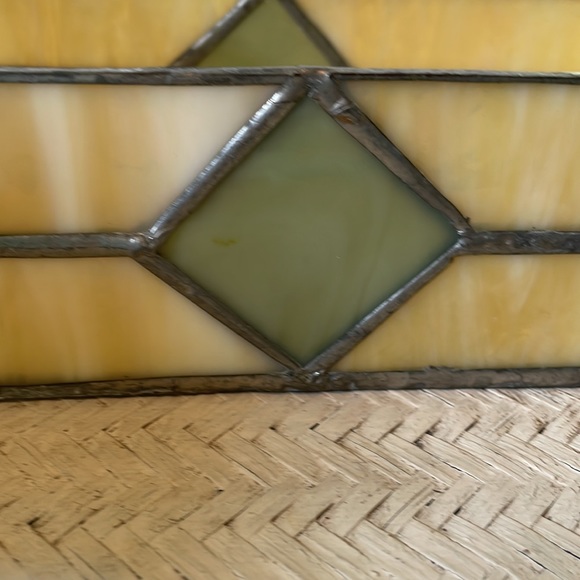 Vintage Artisan Crafted Stained Glass Clear Bottom Box 10”X 5” - Picture 2 of 6